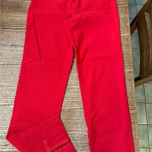 Crown and Ivy red pony pants ankle length size 6